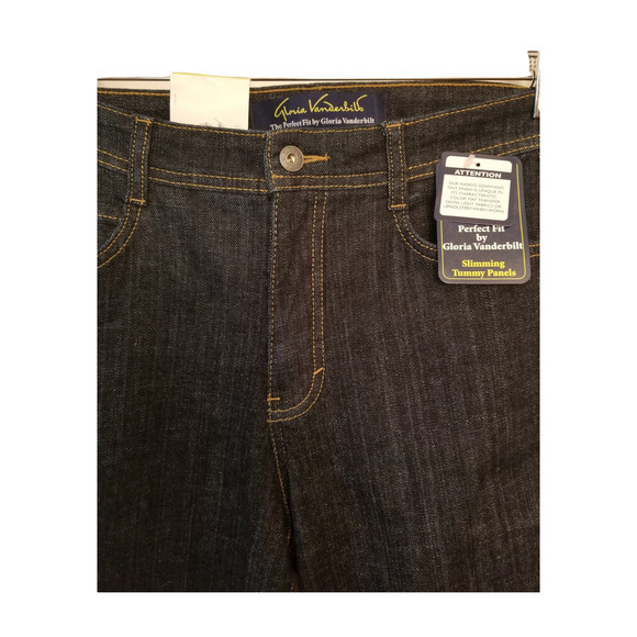 Gloria Vanderbilt Women's Jeans The Perfect Fit Size 14 (33/34W x 31L) Blue NWT - Picture 3 of 7